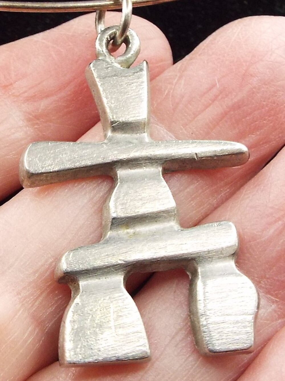 FREDERICK PEWTER INUIT INUKSHUK ARCTIC NAVIGATION & SURVIVAL SYMBOL NECKLACE 73